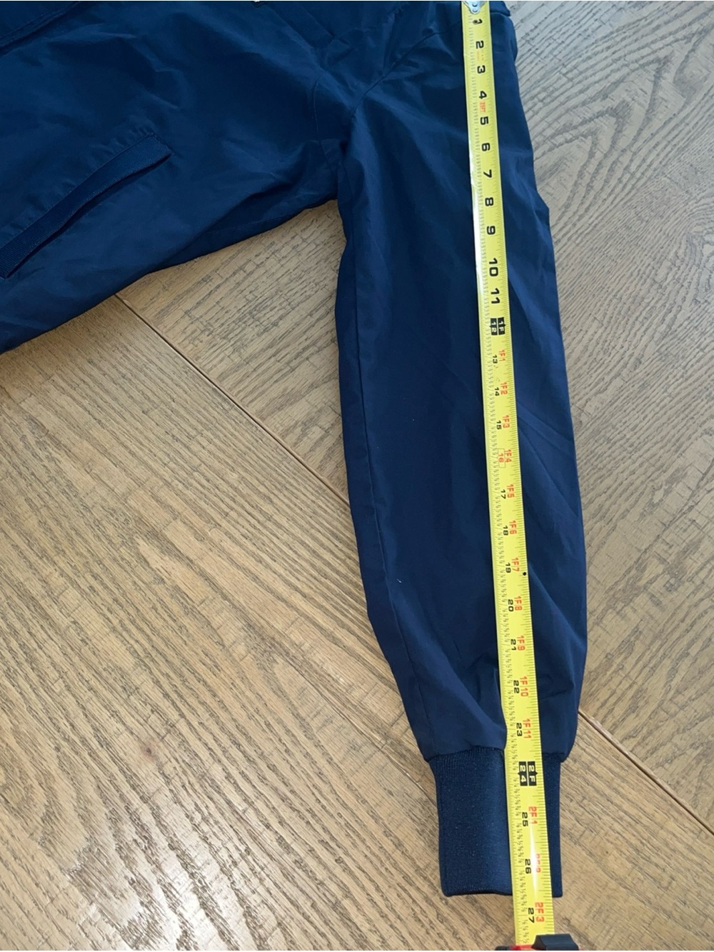 Members Only Jacket Mens Medium Navy Blue Bomber Full Zip W/ Pockets - Picture 8 of 10